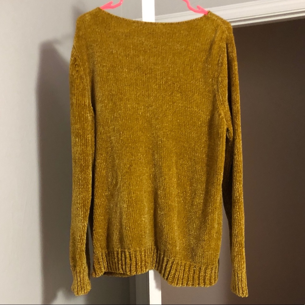 Gold chenille sweater